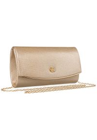 ROVICKY - Kopertówka damska Rovicky R-XS024 złota. Kolor: złoty. Styl: elegancki