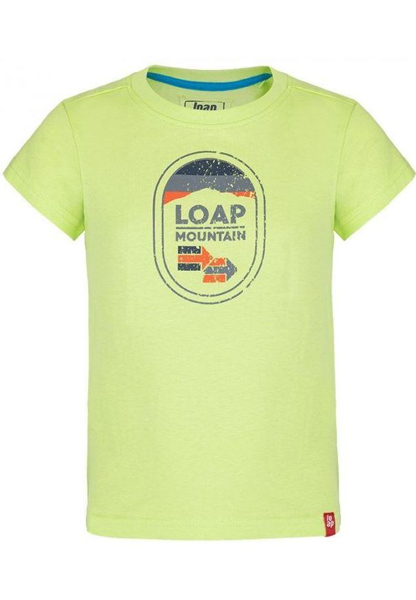 Lowa - Dziecięce T-shirt Loap Bamsy 116 - Miękka bawełna i unikalny nadruk. Kolor: wielokolorowy. Materiał: bawełna. Wzór: nadruk