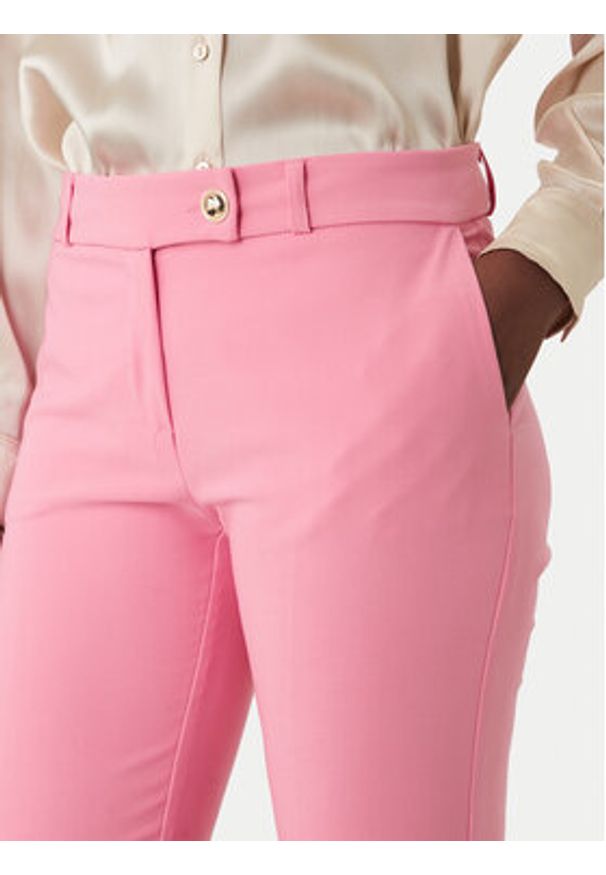 Rinascimento Spodnie materiałowe CFC0128638003 Różowy Slim Fit. Kolor: różowy. Materiał: syntetyk