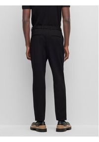 BOSS - Boss Spodnie materiałowe 50498126 Czarny Relaxed Fit. Kolor: czarny. Materiał: materiał, syntetyk