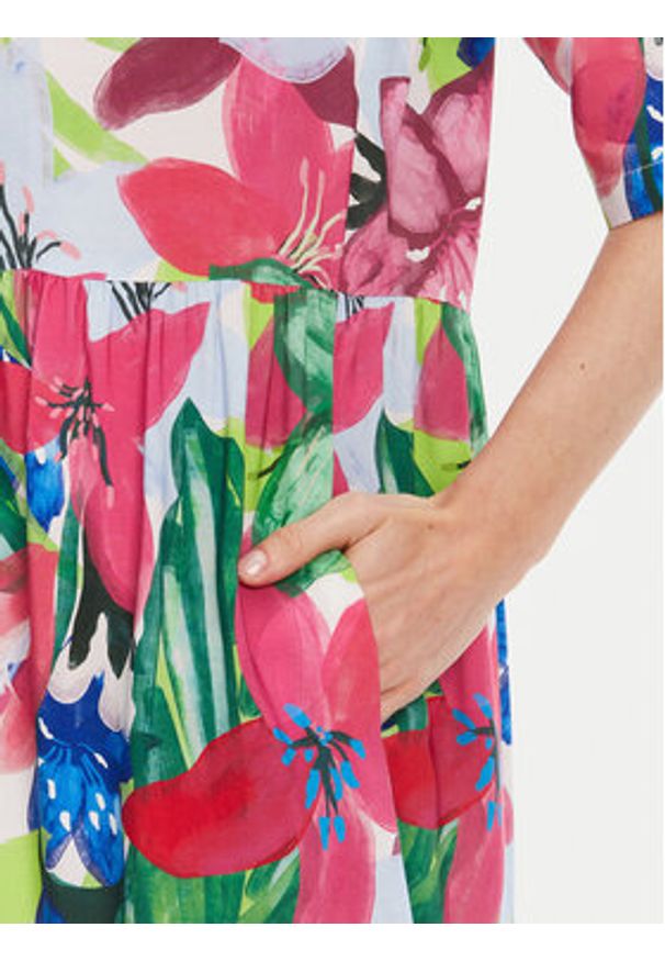 Tatuum Sukienka letnia Netuno T2511.209 Kolorowy Regular Fit. Materiał: wiskoza. Wzór: kolorowy. Sezon: lato