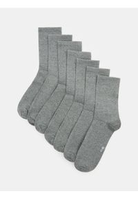 Sinsay - Długie skarpetki OEKO-TEX 7 pack - szary. Kolor: szary #1