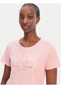 Liu Jo Sport T-Shirt TA6252 JS923 Różowy Regular Fit. Kolor: różowy. Materiał: bawełna. Styl: sportowy #3