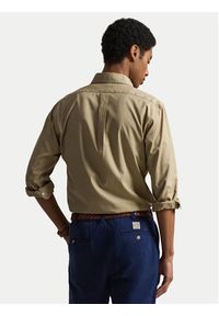 Polo Ralph Lauren Koszula 710B20512001 Beżowy Custom Fit. Typ kołnierza: polo. Kolor: beżowy. Materiał: bawełna #3