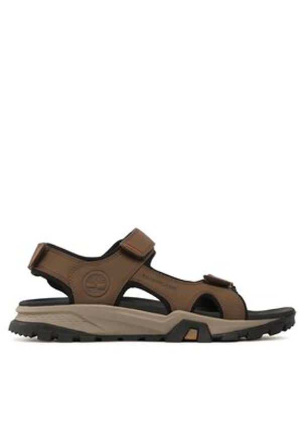 Timberland Sandały Lincoln Peak Strap Sandal TB0A5T489681 Brązowy. Kolor: brązowy. Materiał: skóra