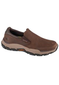 skechers - Buty do chodzenia męskie, Respected - Calum. Kolor: brązowy. Sport: turystyka piesza
