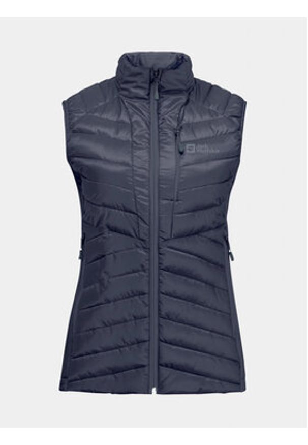 Jack Wolfskin Bezrękawnik Routeburn Pro Ins Vest 1207202 Szary Slim Fit. Kolor: szary. Materiał: syntetyk. Długość rękawa: bez rękawów