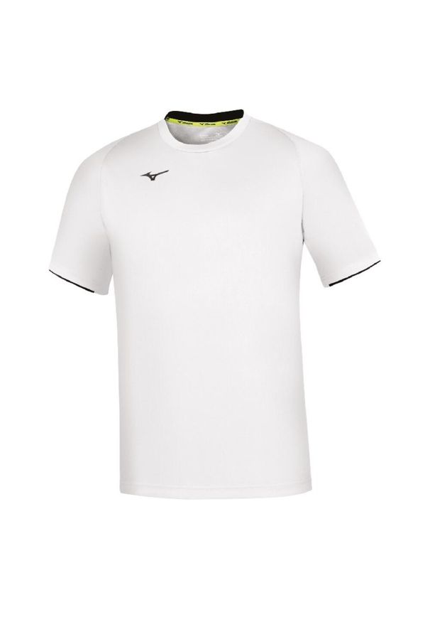 Koszulka Mizuno Core. Kolor: biały, niebieski, wielokolorowy. Sport: fitness