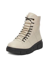 Rieker Trzewiki CEO-X3428-60 Beżowy. Kolor: beżowy. Materiał: materiał #3