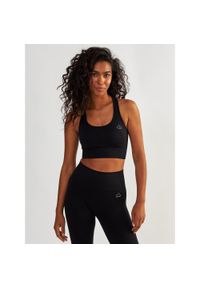 BESHAPED - Stanik Sportowy BeShaped Femme Force Bezszwowy. Kolor: czarny. Materiał: nylon