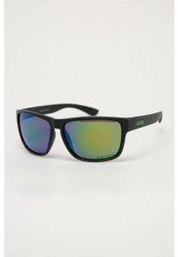 Uvex Okulary przeciwsłoneczne kolor czarny. Kształt: prostokątne. Kolor: czarny