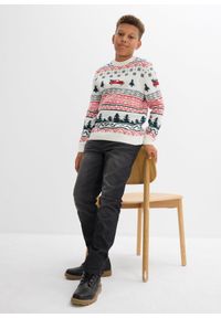 bonprix - Cienki sweter z motywem bożonarodzeniowym. Kolor: biały #2