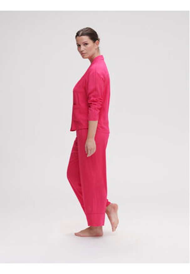 Simone Pérèle Spodnie piżamowe Songe 18S660 Różowy Comfort Fit. Kolor: różowy. Materiał: wiskoza