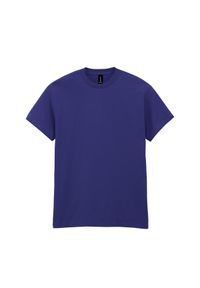 GILDAN - Ciężka Bawełniana Koszulka Unisex Dla Dorosłych. Kolor: niebieski. Materiał: bawełna