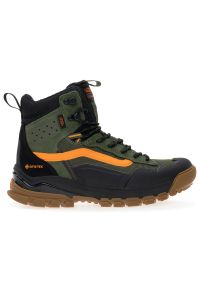 Buty Vans UltraRange EXO Hi Gore-Tex MTE-3 VN0A5JHXBIQ - zielono-czarne. Kolor: wielokolorowy, zielony, czarny. Materiał: zamsz, syntetyk, guma, materiał. Szerokość cholewki: normalna. Technologia: Gore-Tex. Sezon: zima, lato. Sport: snowboard