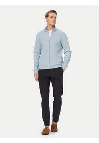 BOSS Bluza Structure 50559332 Niebieski jasny Regular Fit. Kolor: niebieski. Materiał: syntetyk, bawełna #2