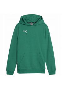 Puma - Bluza Z Kapturem Dziecięca Team Goal Casuals. Typ kołnierza: kaptur. Kolor: zielony