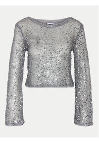 Noisy may - Noisy May Bluzka Paila 27032022 Srebrny Relaxed Fit. Kolor: srebrny. Materiał: syntetyk #3