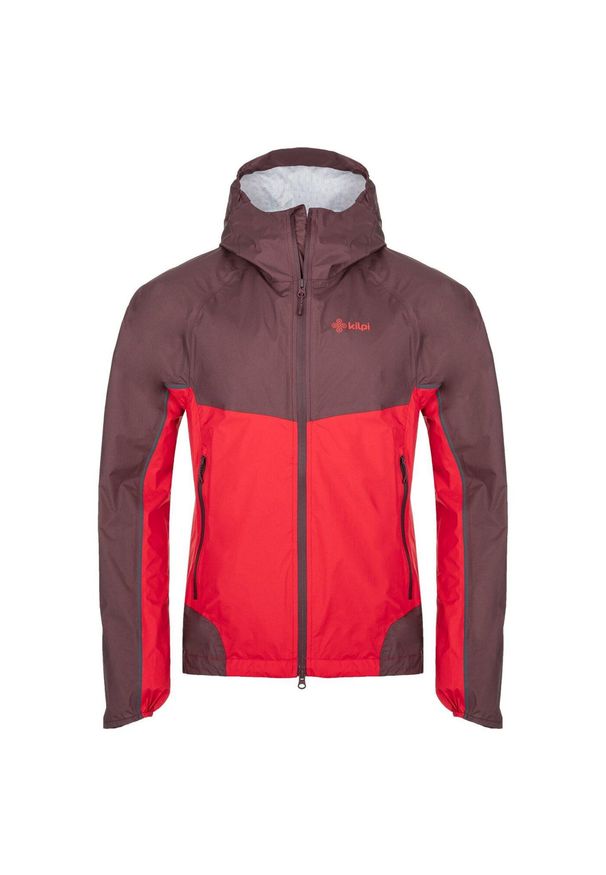 Męska kurtka outdooroowa Kilpi HURRICANE-M. Kolor: czerwony, brązowy, wielokolorowy. Sport: turystyka piesza