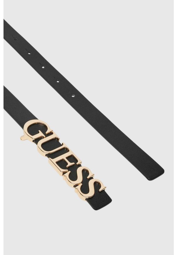 Guess - GUESS Pasek damski Mimina H20. Kolor: czarny