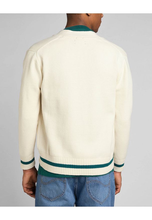 Lee - MESKI SWETER LEE SEASONAL CARDIGAN ECRU 112322650