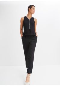 bonprix - Kombinezon. Kolor: czarny. Styl: elegancki #1