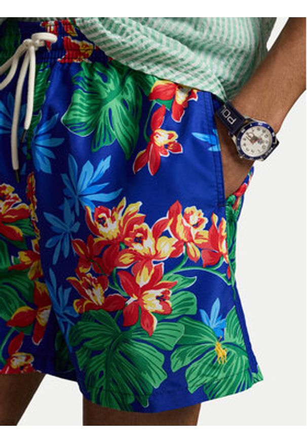 Polo Ralph Lauren Szorty kąpielowe 710B13659001 Kolorowy Classic Fit. Materiał: syntetyk. Wzór: kolorowy