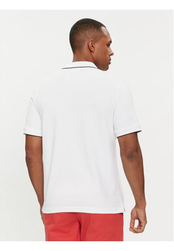 Calvin Klein Polo K10K112751 Biały Regular Fit. Typ kołnierza: polo. Kolor: biały. Materiał: bawełna