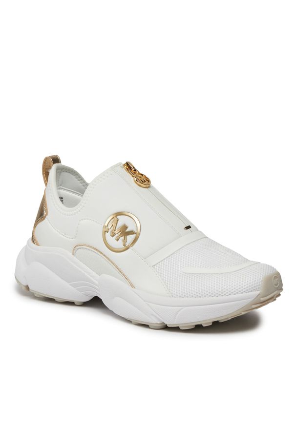 Sneakersy MICHAEL Michael Kors Sami Zip Trainer 43H3SMFSAD Optic White. Kolor: biały. Materiał: skóra