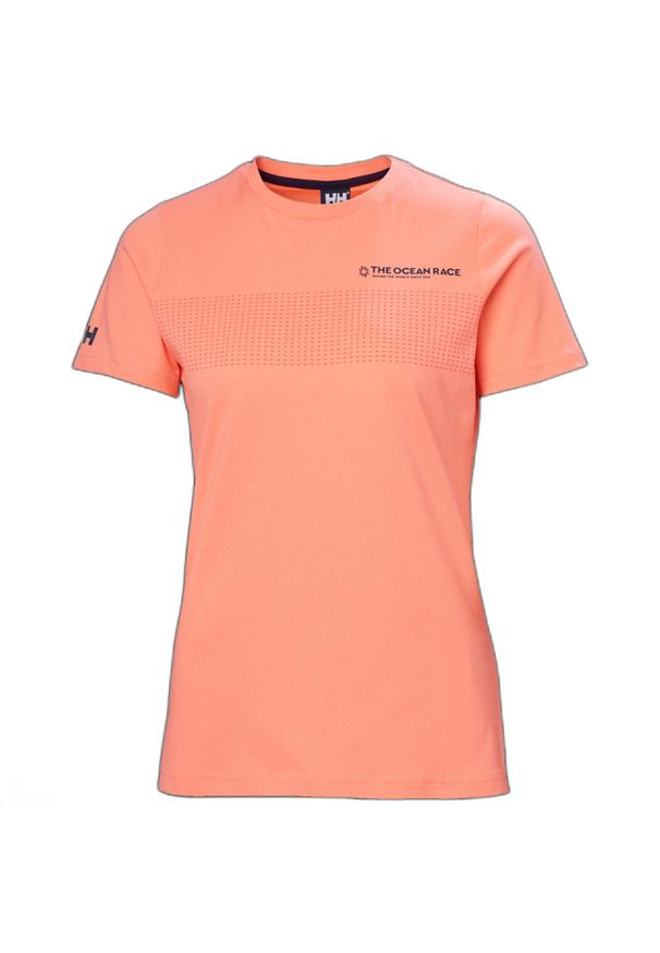 Koszulka damska Helly Hansen the ocean race. Kolor: pomarańczowy. Sport: narciarstwo