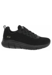 skechers - Buty do chodzenia damskie Skechers Bobs Sport B Flex. Kolor: czarny. Materiał: materiał, syntetyk. Szerokość cholewki: normalna. Model: Skechers Sport. Sport: turystyka piesza