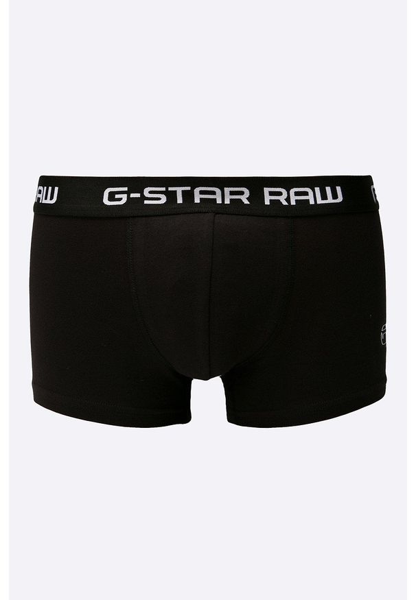 G-Star RAW - G-Star Raw - Bokserki (3-pack). Kolor: czarny. Materiał: bawełna, dzianina, elastan. Wzór: gładki