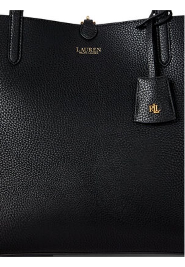 Lauren Ralph Lauren - LAUREN RALPH LAUREN Torebka 431795329073 Czarny. Kolor: czarny. Materiał: skórzane