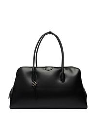 Calvin Klein Torebka Emblem Trio Large Work Bag LV04F3368G Czarny. Kolor: czarny. Materiał: skórzane #1