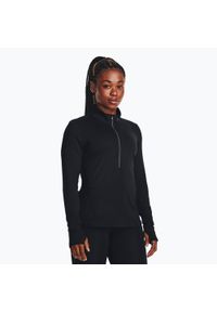 Longsleeve do biegania damski Under Armour Launch Pro Half Zip. Kolor: czarny. Długość rękawa: długi rękaw. Sport: bieganie