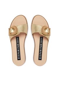 Hispanitas Klapki HV264816 C001 Złoty. Kolor: złoty. Materiał: skóra #2