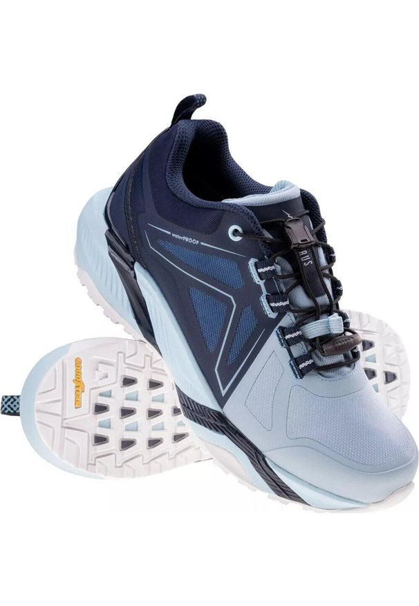 Damskie Sportowe buty trekkingowe turystyczne wodoodporne Elbrus. Kolor: niebieski. Sport: turystyka piesza