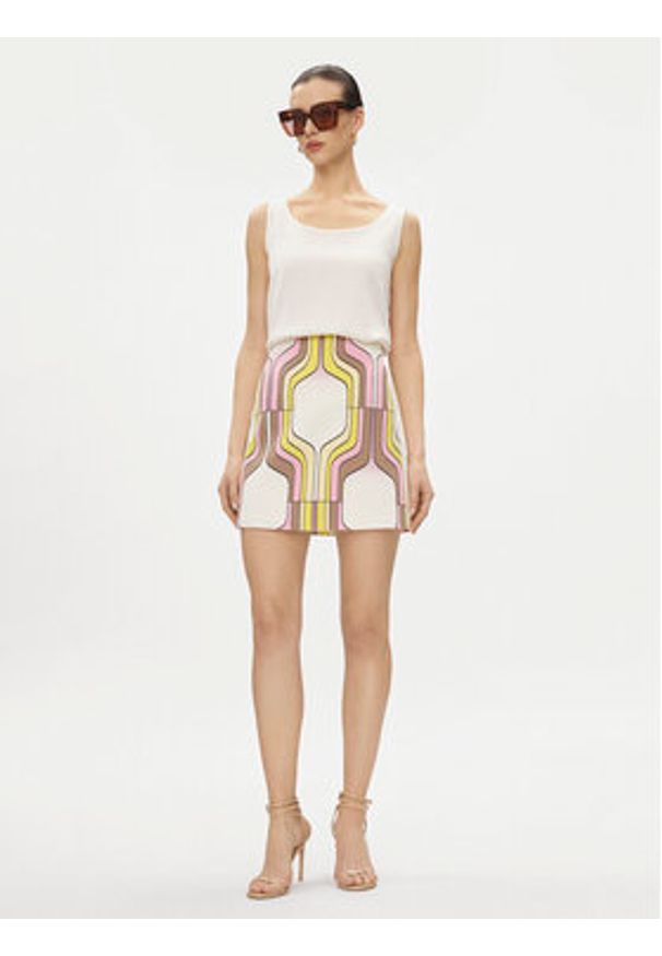 Marella Spódnica trapezowa Driade 2413101013 Kolorowy Regular Fit. Materiał: syntetyk. Wzór: kolorowy
