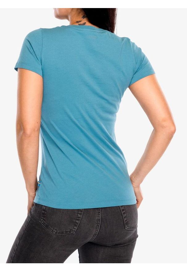 Fjällräven - Koszulka damska Fjallraven Arctic Fox Print T-shirt. Kolor: niebieski. Wzór: nadruk
