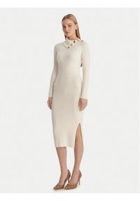 Guess Sukienka dzianinowa W6RK01 Z2YJ2 Écru Regular Fit. Materiał: wiskoza #1