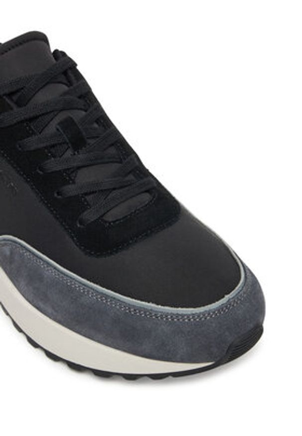 Calvin Klein Sneakersy Low Top Lace Up Repreve Mix HM0HM01714 Czarny. Kolor: czarny. Materiał: skóra