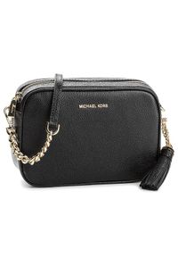 MICHAEL Michael Kors Torebka Crossbodies 32F7GGNM8L Czarny. Kolor: czarny. Materiał: skórzane