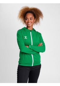 Bluza z kapturem sportowa Hummel Authentic Poly Zip Hoodie. Typ kołnierza: kaptur. Kolor: zielony