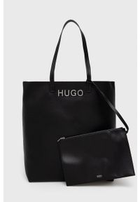 Hugo Torebka kolor czarny. Kolor: czarny. Rodzaj torebki: na ramię #1