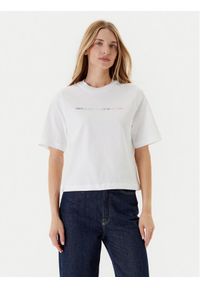 United Colors of Benetton - United Colors Of Benetton T-Shirt 3BL0D109D Biały Relaxed Fit. Kolor: biały. Materiał: bawełna