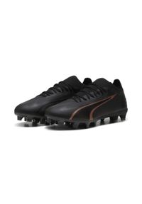 Buty piłkarskie męskie Puma Ultra Match Fg ag. Kolor: brązowy, czarny, wielokolorowy. Materiał: syntetyk, materiał. Szerokość cholewki: normalna. Sport: piłka nożna