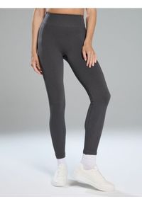 Sinsay - Legginsy sportowe - szary. Kolor: szary. Styl: sportowy