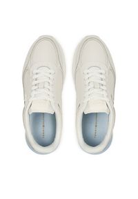 TOMMY HILFIGER - Tommy Hilfiger Sneakersy FW0FW08472 Biały. Kolor: biały. Materiał: skóra
