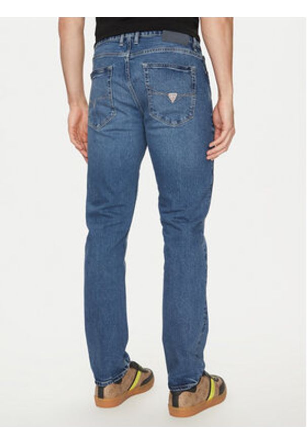 Guess Jeansy M5RAS2 D5KP2 Niebieski Slim Fit. Kolor: niebieski