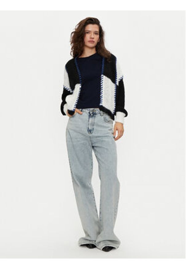 only - ONLY Kardigan Denise 15331399 Czarny Relaxed Fit. Kolor: czarny. Materiał: syntetyk
